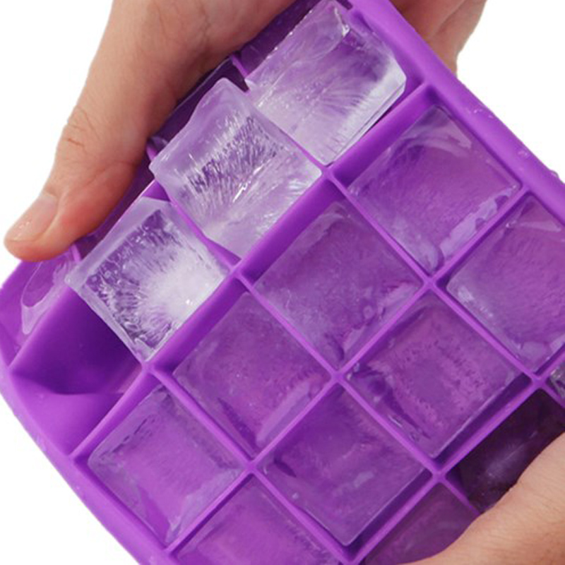 20 Cavity Ice Cube Tray Silicone Ice Cube Moule Alimentation Grade Flexible Silicone Ice Cube Tray Moule