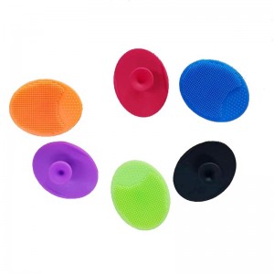 Brossenettoyantenettoyage en silicone, Silicone OVAL Nettoyage pour le visage Brosse en siliconenettoyant pour le visage