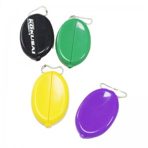 Sac à bands à bands à sac à main de monnaie ovale en silicone, sac pour hommes avec chaîne, sac en silicone de qualité alimentaire, respectueux de l\'environnement et imperméable