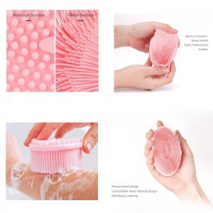 Silicone Body Scurper Loofah Exfoliant Body Bath Brush Brush Loofah Brush pour les enfants sensibles Femmes Mentes Tous Skin