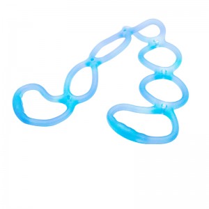 bandes de traction en silicone, corde élastique de corde de traction en silicone ensemble de corde de remise en forme des bandes de résistance à l\'exercice pour l\'étirement du corps, yoga